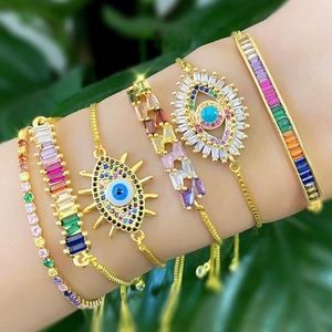 Wanderlust evil eye stone braclets